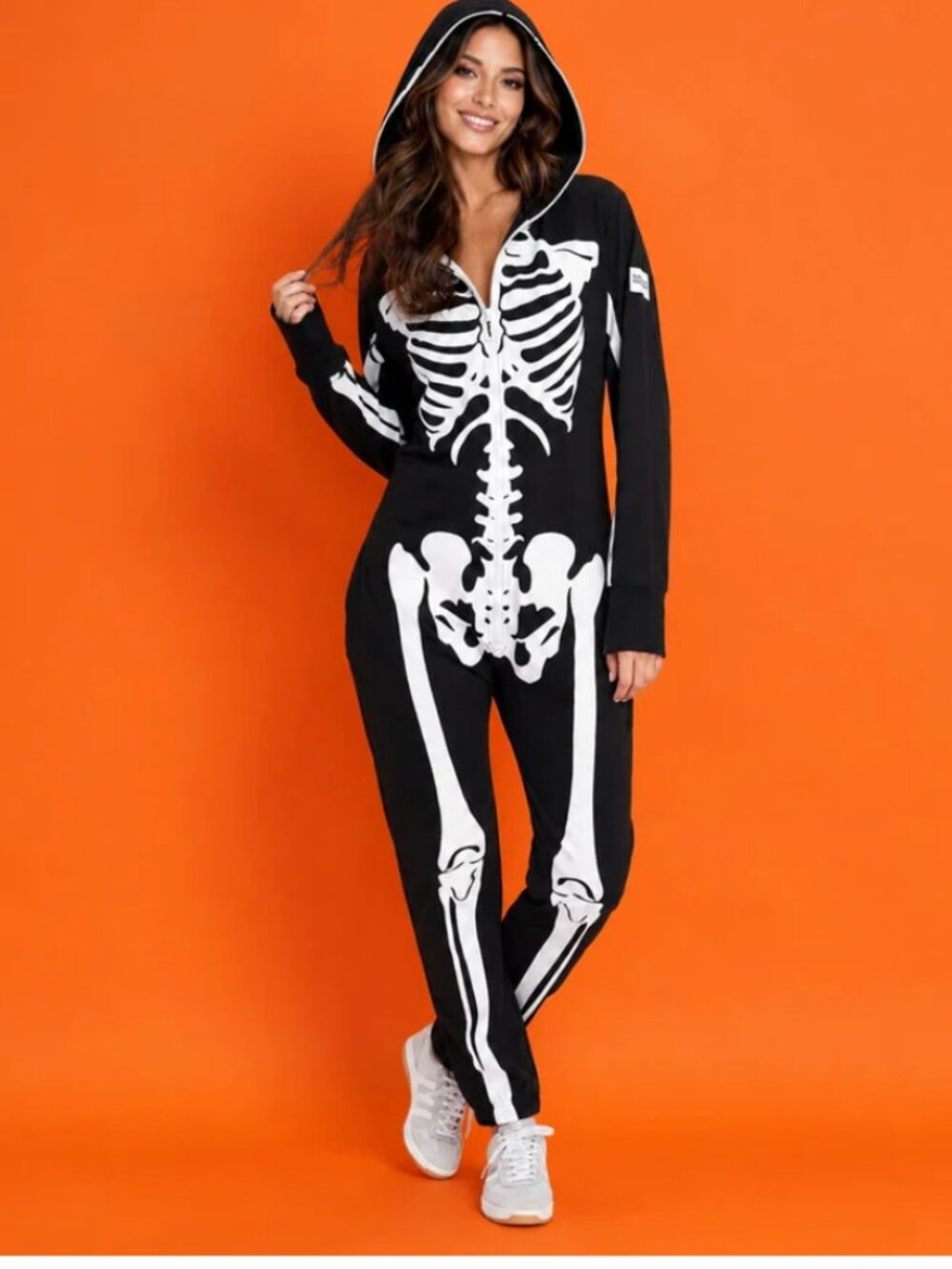 NWT Tipsy Elves Women's Halloween Skeleton Costume Jumpsuit Size Small